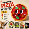 Signore Pizza Face Plush Fetch Dog Toy