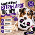 Sssskull Plush Extra-Large + Tug Dog Toy