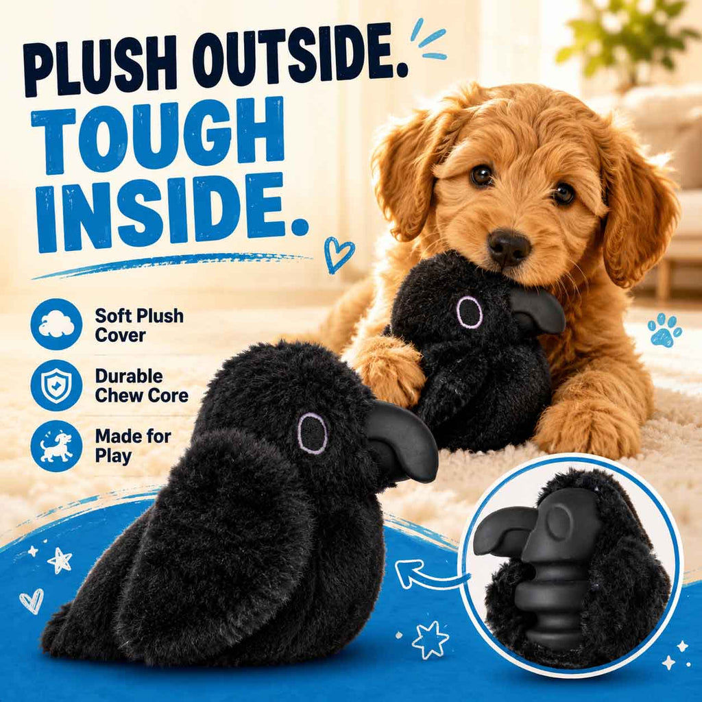 Throwth The Raven Super Chewer Durable 2-in-1 + Enrichment Dog Toy