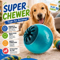 Teal Vortex Super Chewer Durable Enrichment + Fetch Dog Toy