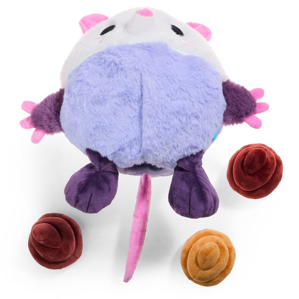 Poopers the Opossum Plush Extra-Large + Multi-Part + Enrichment Dog Toy