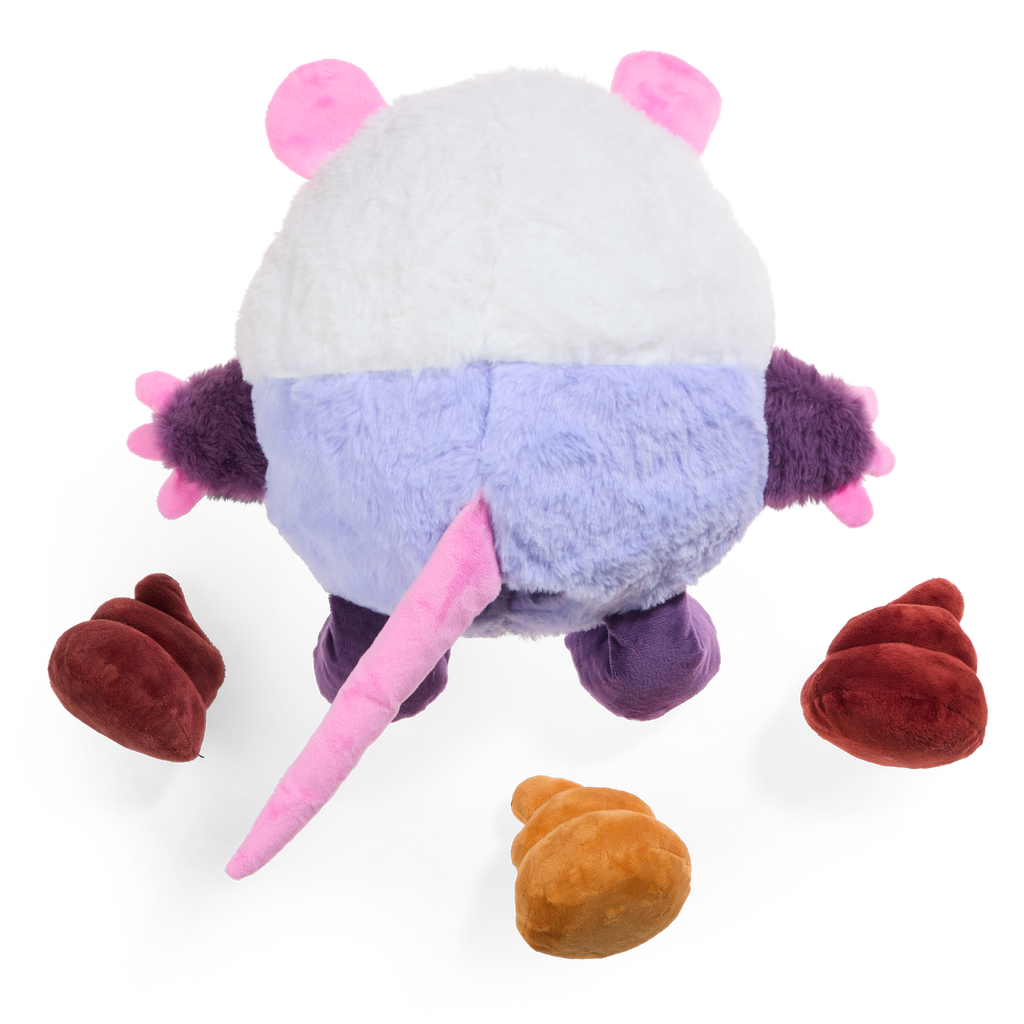 Poopers the Opossum Plush Extra-Large + Multi-Part + Enrichment Dog Toy