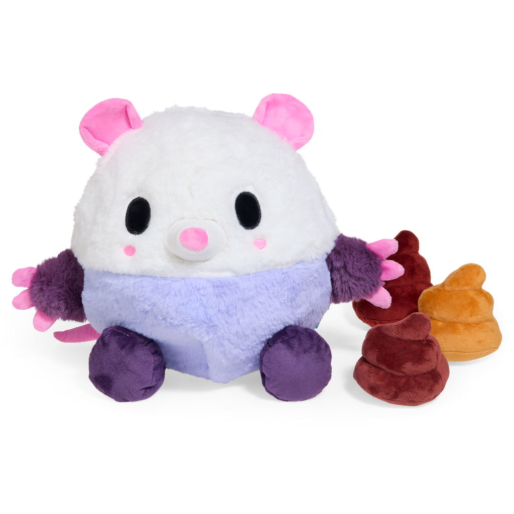 Poopers the Opossum Plush Extra-Large + Multi-Part + Enrichment Dog Toy