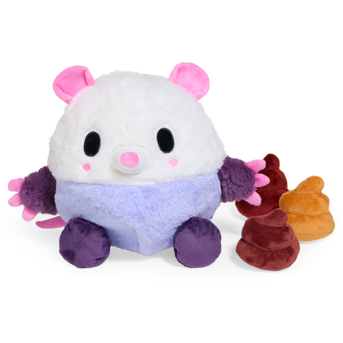 Poopers the Opossum Plush Extra-Large + Multi-Part + Enrichment Dog Toy